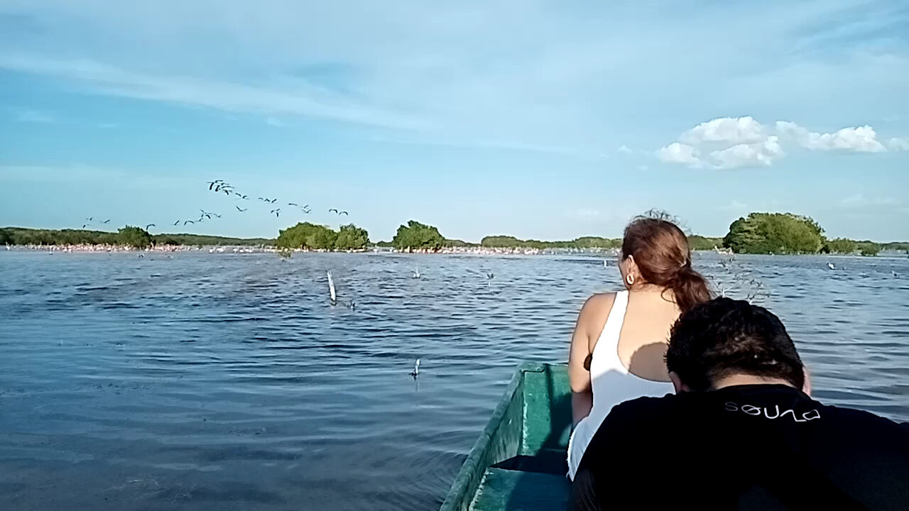 Velero al atardecer en Sisal
